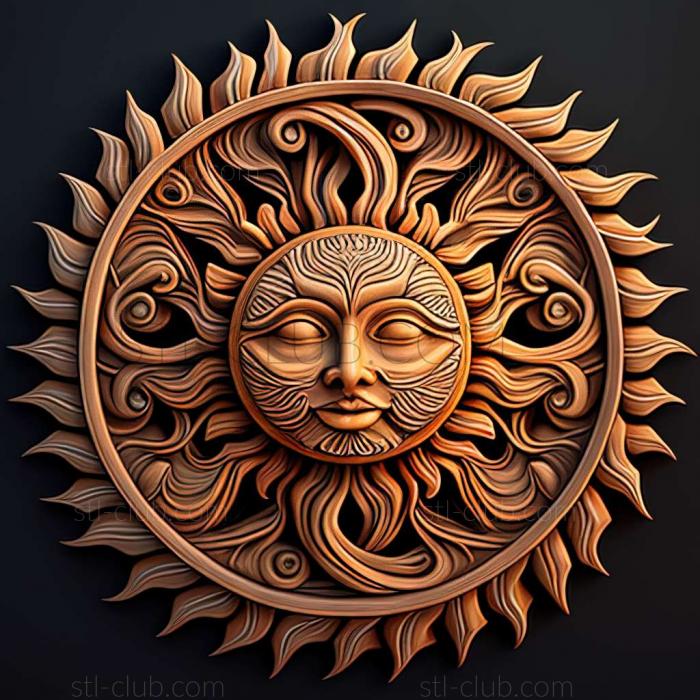 3D model sun (STL)